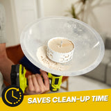 Hole Saw Dust Bowl, for Installing Recessed Lights and Works with All Hole Saws