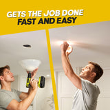 Hole Saw Dust Bowl, for Installing Recessed Lights and Works with All Hole Saws